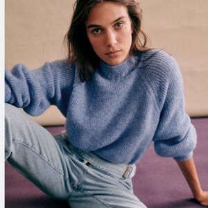 Sezane Otis Sweater XS Blue